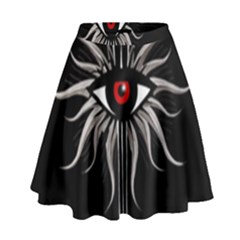 Inquisition Symbol High Waist Skirt by Valentinaart
