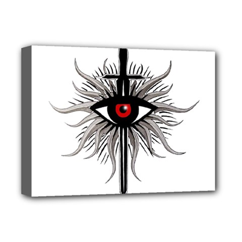 Inquisition Symbol Deluxe Canvas 16  X 12   by Valentinaart