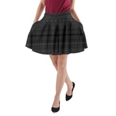 Aztec Influence Pattern A-line Pocket Skirt by ValentinaDesign