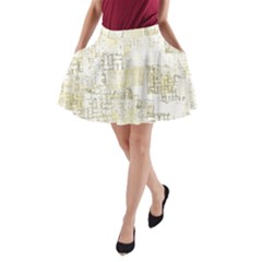Abstract Art A-line Pocket Skirt by ValentinaDesign
