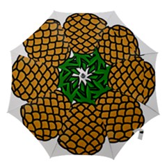 Pineapple Fruite Yellow Green Orange Hook Handle Umbrellas (medium) by Mariart