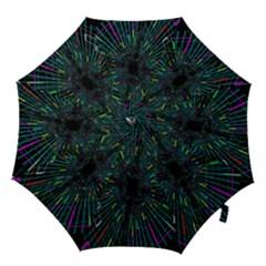 Colorful Geometric Electrical Line Block Grid Zooming Movement Hook Handle Umbrellas (small) by Mariart