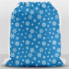 Xmas Pattern Drawstring Bag (large) by Valentinaart