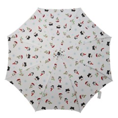 Snowman Pattern Hook Handle Umbrellas (medium) by Valentinaart