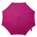 Pink Line Vertical Purple Yellow Fushia Hook Handle Umbrellas (Small) View1