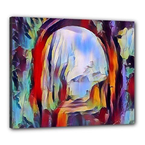 Abstract Tunnel Canvas 24  X 20  by NouveauDesign