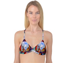 Abstract Tunnel Reversible Tri Bikini Top by NouveauDesign