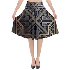 Art Nouveau Flared Midi Skirt by NouveauDesign