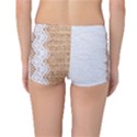 Parchement,lace and burlap Reversible Boyleg Bikini Bottoms View2