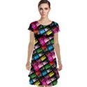 Pattern Colorfulcassettes Icreate Cap Sleeve Nightdress View1