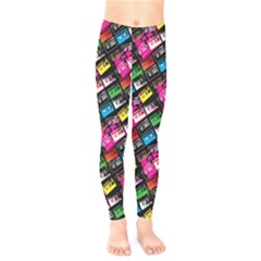 Pattern Colorfulcassettes Icreate Kids  Legging by iCreate
