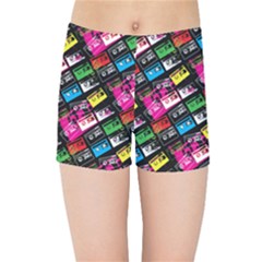 Pattern Colorfulcassettes Icreate Kids Sports Shorts by iCreate