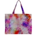 Watercolor Galaxy Purple Pattern Zipper Mini Tote Bag View2