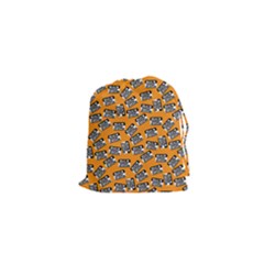 Pattern Halloween Wearing Costume Icreate Drawstring Pouches (xs)  by iCreate