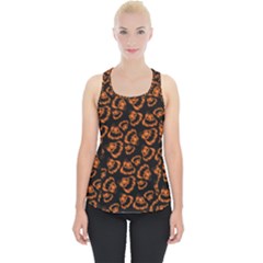 Pattern Halloween Jackolantern Piece Up Tank Top by iCreate