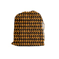 Halloween Color Skull Heads Drawstring Pouches (large)  by iCreate