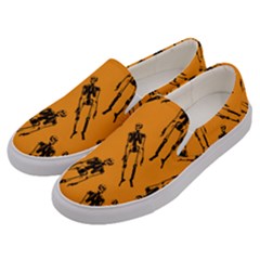 Halloween Skeletons  Men s Canvas Slip Ons by iCreate
