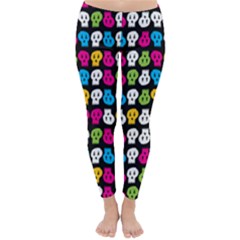 Pattern Painted Skulls Icreate Classic Winter Leggings by iCreate