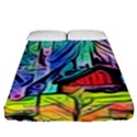 Magic cube abstract art Fitted Sheet (Queen Size) View1