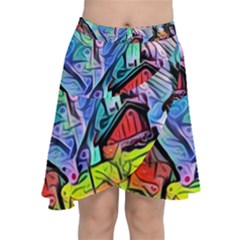 Magic Cube Abstract Art Chiffon Wrap by NouveauDesign