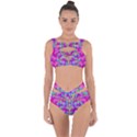 Festive Metal And Gold In Pop Art Bandaged Up Bikini Set  View1