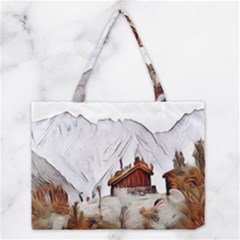 French Coffee Style Abstract Art Medium Tote Bag by NouveauDesign