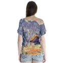 impressionism V-Neck Flutter Sleeve Top View2