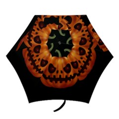 Halloween Pumpkin Mini Folding Umbrellas by Valentinaart