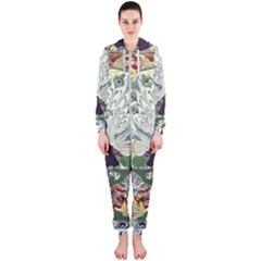 Art Nouveau Peacock Hooded Jumpsuit (ladies)  by NouveauDesign