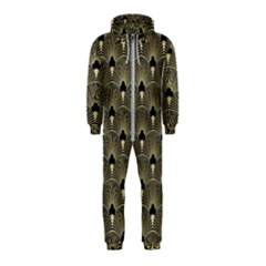 Art Deco Fan Pattern Hooded Jumpsuit (kids) by NouveauDesign