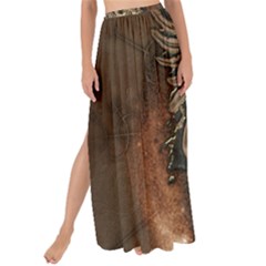 Awesome Creepy Skull With Rat And Wings Maxi Chiffon Tie-up Sarong by FantasyWorld7