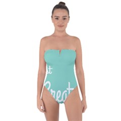 Bloem Logomakr 9f5bze Tie Back One Piece Swimsuit by createinc
