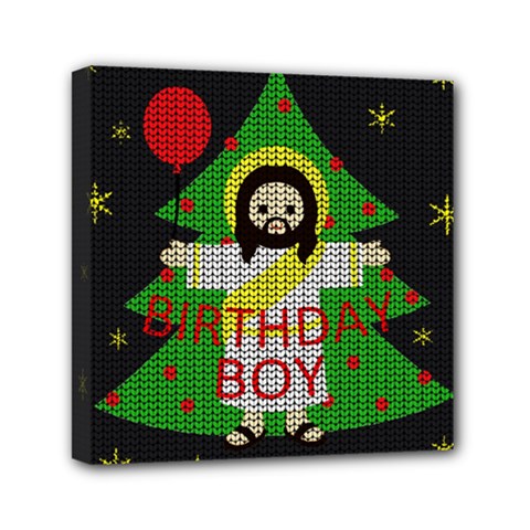 Jesus - Christmas Mini Canvas 6  X 6  by Valentinaart