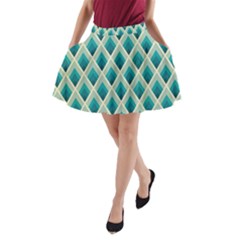 Artdecoteal A-line Pocket Skirt by NouveauDesign