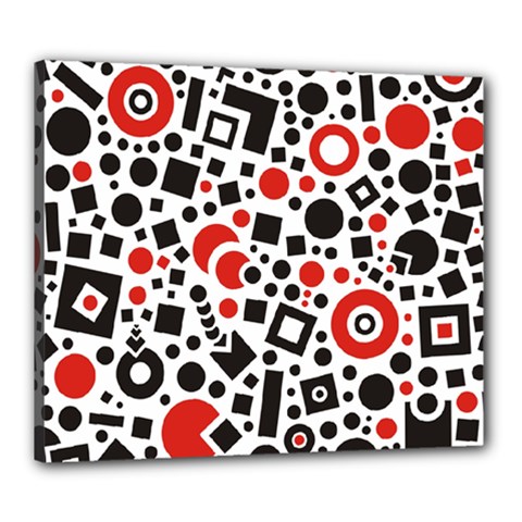 Square Objects Future Modern Canvas 24  X 20  by Celenk