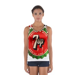 Fresh Up With  7 Up Bottle Cap Tin Metal Sport Tank Top  by Celenk