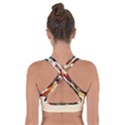 Vintage Thanksgiving Cross Back Sports Bra View2