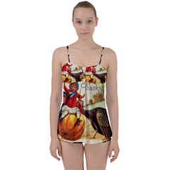 Vintage Thanksgiving Babydoll Tankini Set by Valentinaart