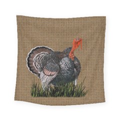 Thanksgiving Turkey Square Tapestry (small) by Valentinaart