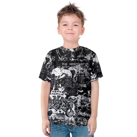 Graffiti Kids  Cotton Tee by ValentinaDesign