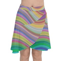 Wave Background Happy Design Chiffon Wrap by Celenk