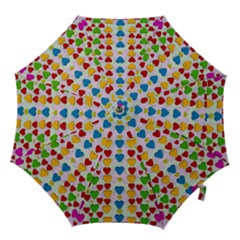 So Sweet And Hearty As Love Can Be Hook Handle Umbrellas (small) by pepitasart
