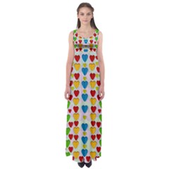 So Sweet And Hearty As Love Can Be Empire Waist Maxi Dress by pepitasart