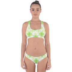 Intersecting Lines Pattern Cross Back Hipster Bikini Set by dflcprints