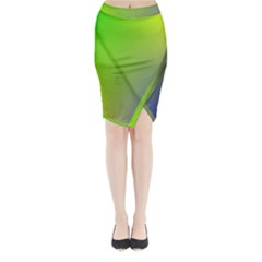 Pattern Midi Wrap Pencil Skirt by gasi