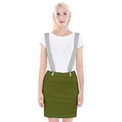 Grey And White Carbon Fiber Braces Suspender Skirt by PodArtist