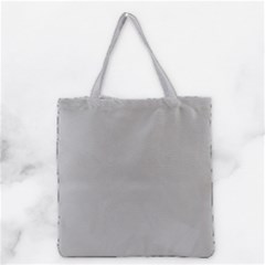 Grey And White Simulated Carbon Fiber Grocery Tote Bag by PodArtist