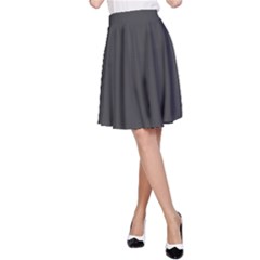 Black Carbon Fiber A-line Skirt by PodArtist