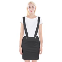 Simulated Black Carbon Fiber Steel Braces Suspender Skirt by PodArtist