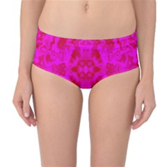 Pattern Mid-waist Bikini Bottoms by gasi